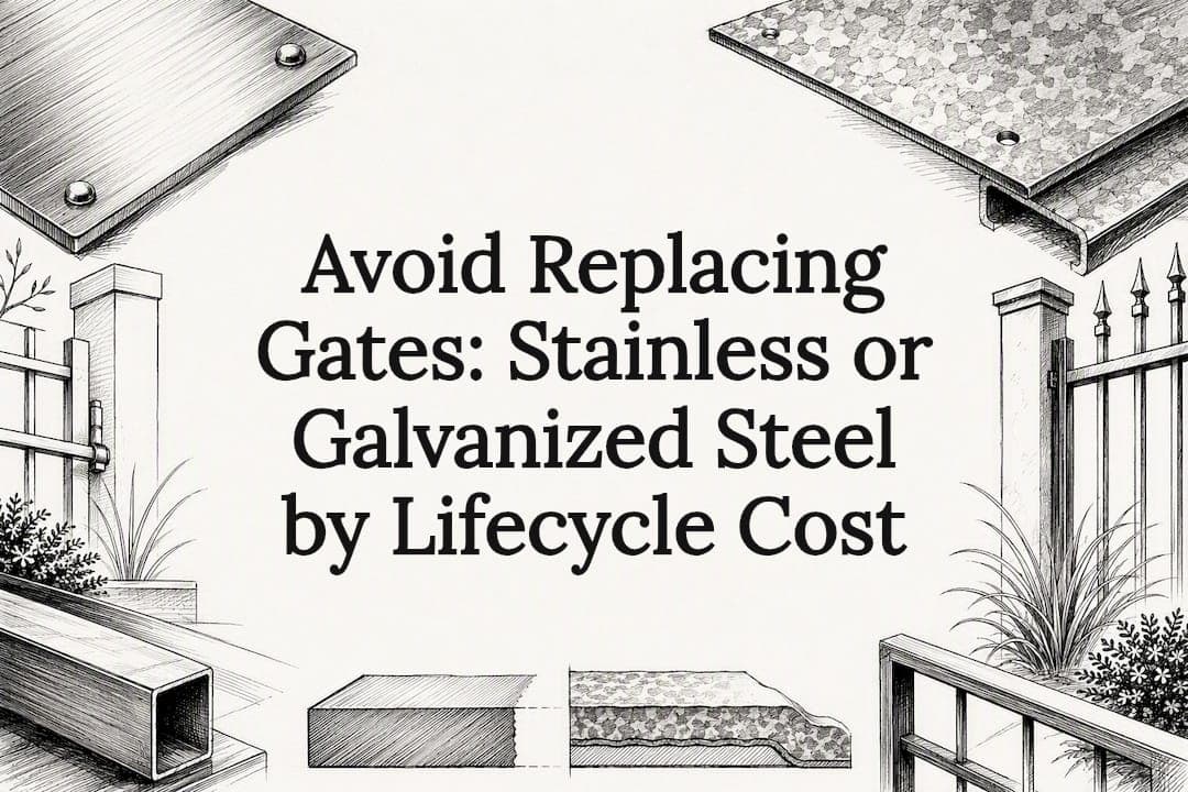 Avoid Replacing Gates: Stainless or Galvanized Steel by Lifecycle Cost