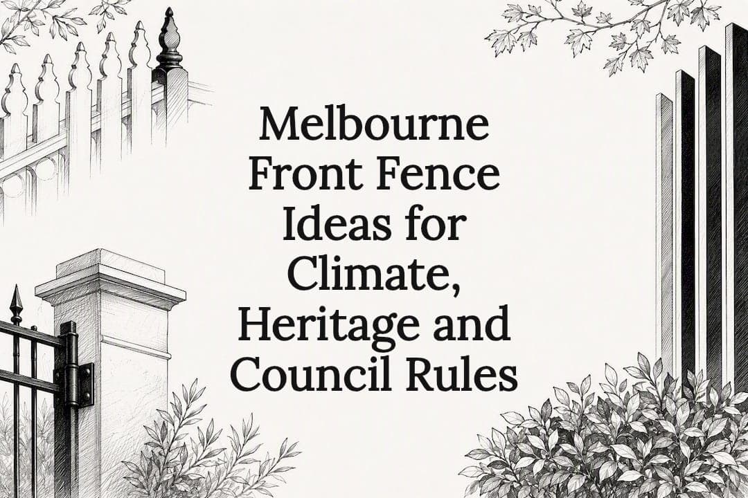 Melbourne Front Fence Ideas for Climate, Heritage and Council Rules