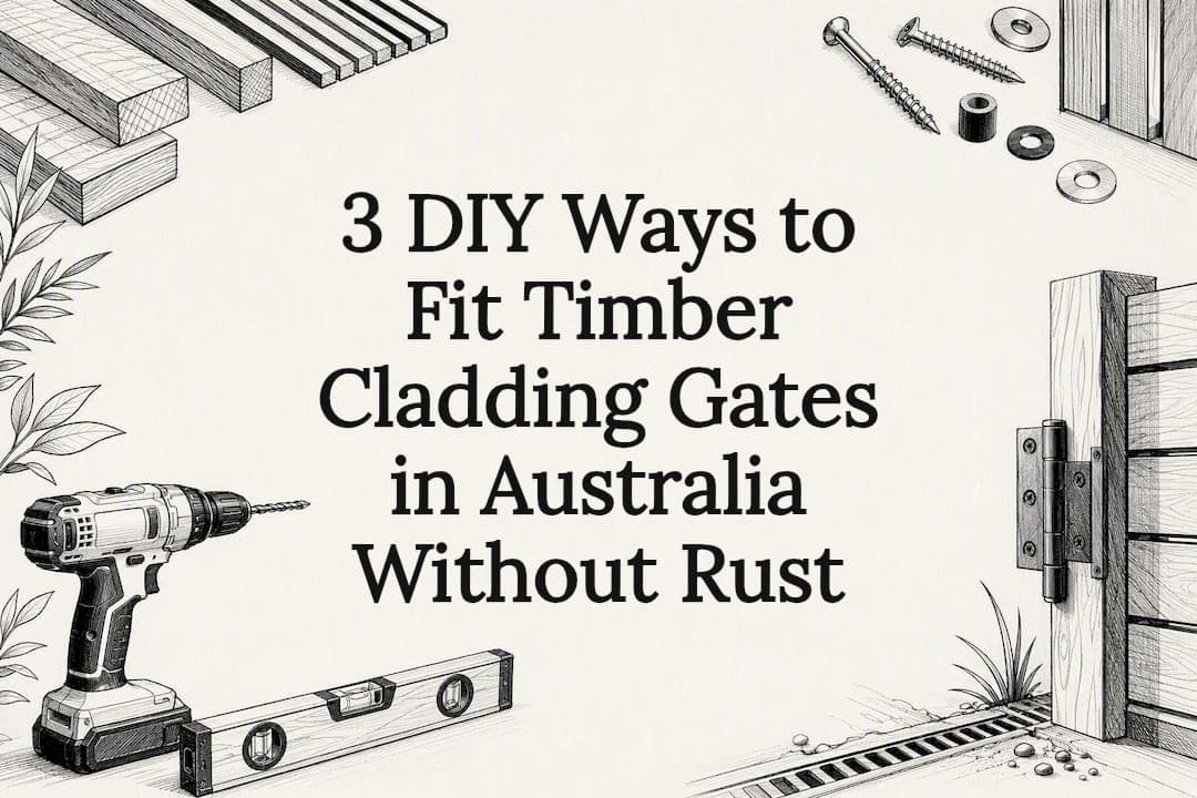 3 DIY Ways to Fit Timber Cladding Gates in Australia Without Rust