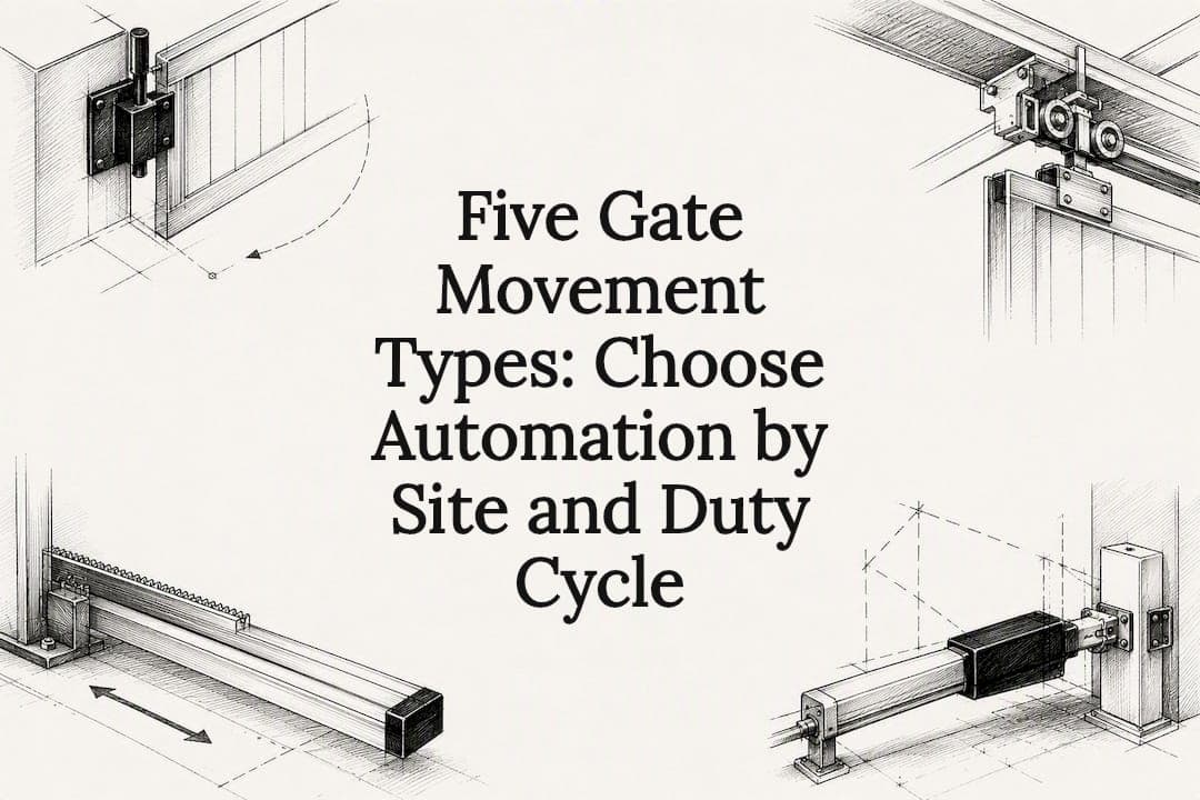 Five Gate Movement Types: Choose Automation by Site and Duty Cycle