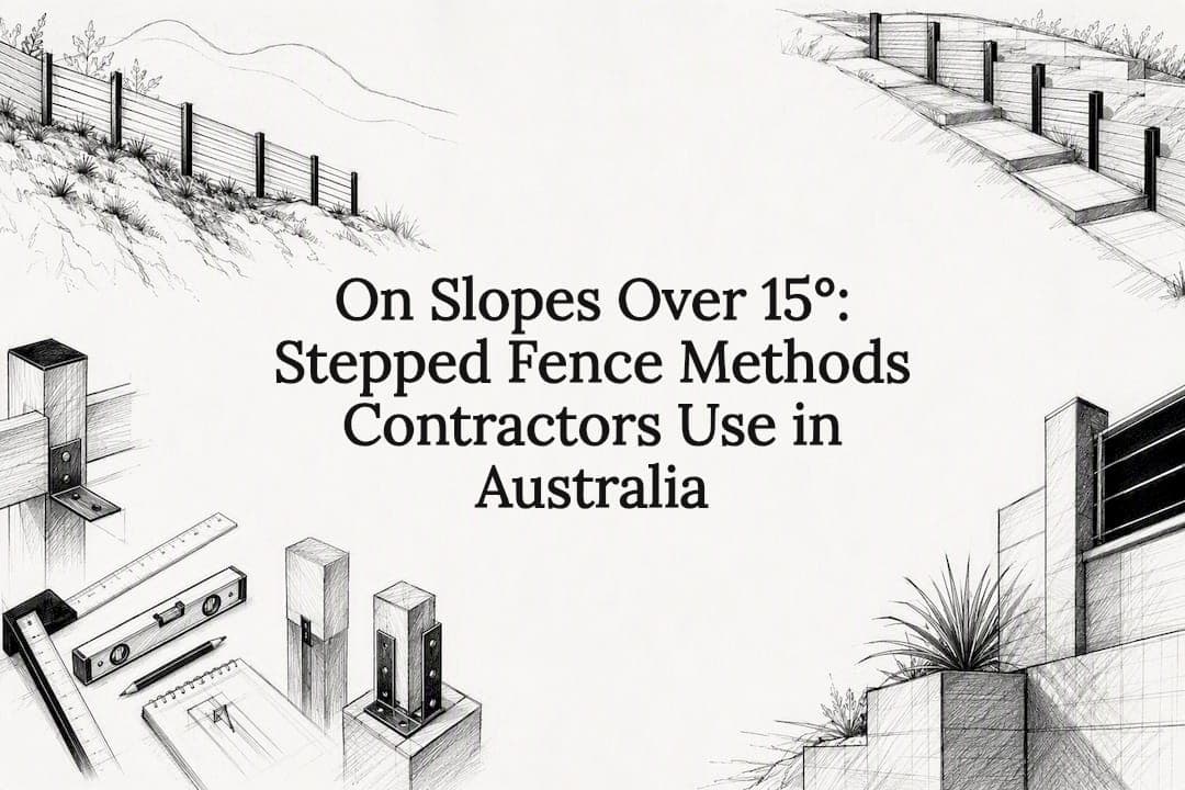 On Slopes Over 15°: Stepped Fence Methods Contractors Use in Australia