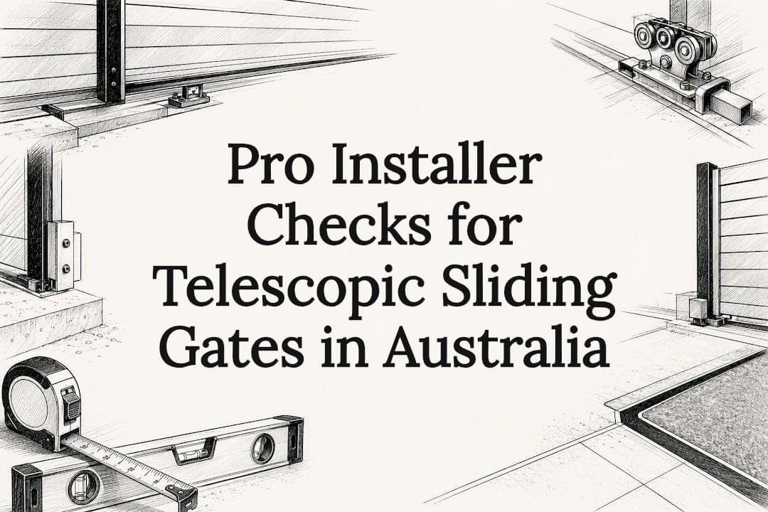 Pro Installer Checks for Telescopic Sliding Gates in Australia