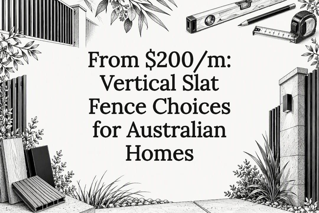 From $200/m: Vertical Slat Fence Choices for Australian Homes