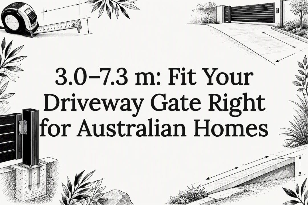 3.0–7.3 m: Fit Your Driveway Gate Right for Australian Homes