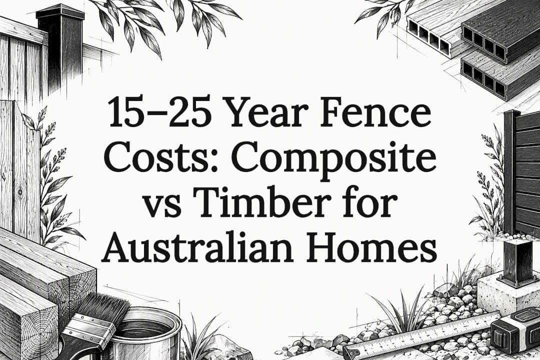 15–25 Year Fence Costs: Composite vs Timber for Australian Homes
