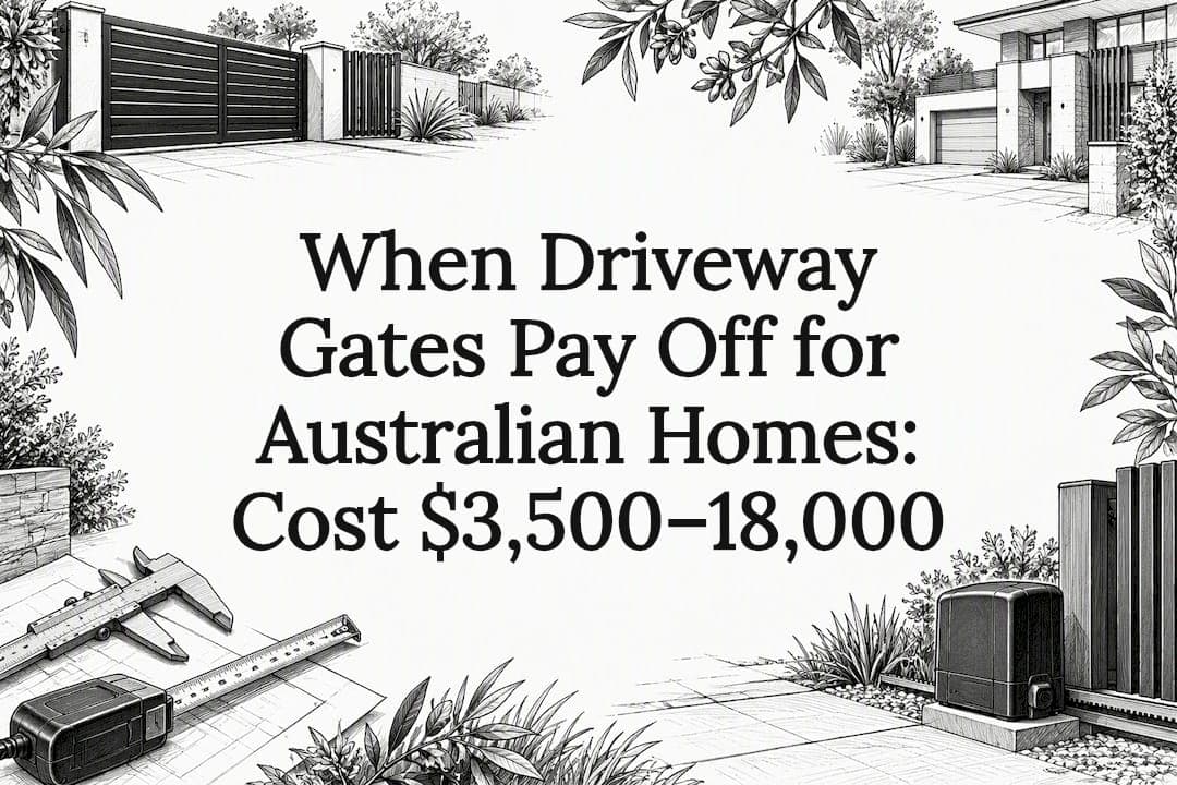 When Driveway Gates Pay Off for Australian Homes: Cost $3,500–18,000