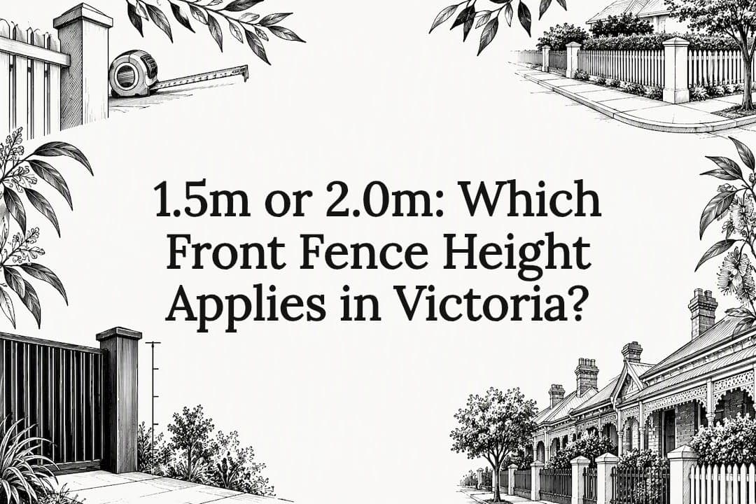 1.5m or 2.0m: Which Front Fence Height Applies in Victoria?
