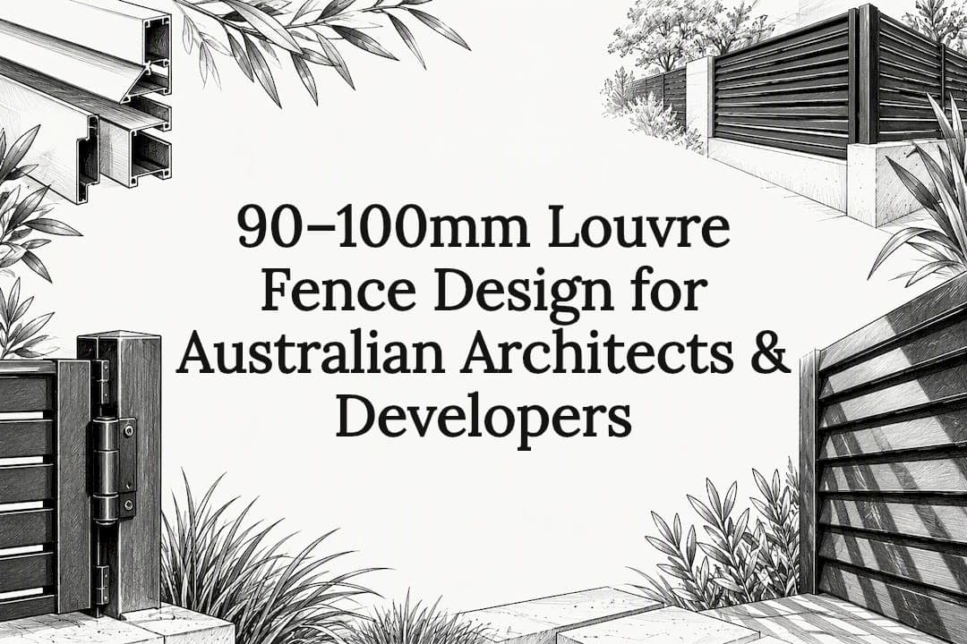 90–100mm Louvre Fence Design for Australian Architects & Developers