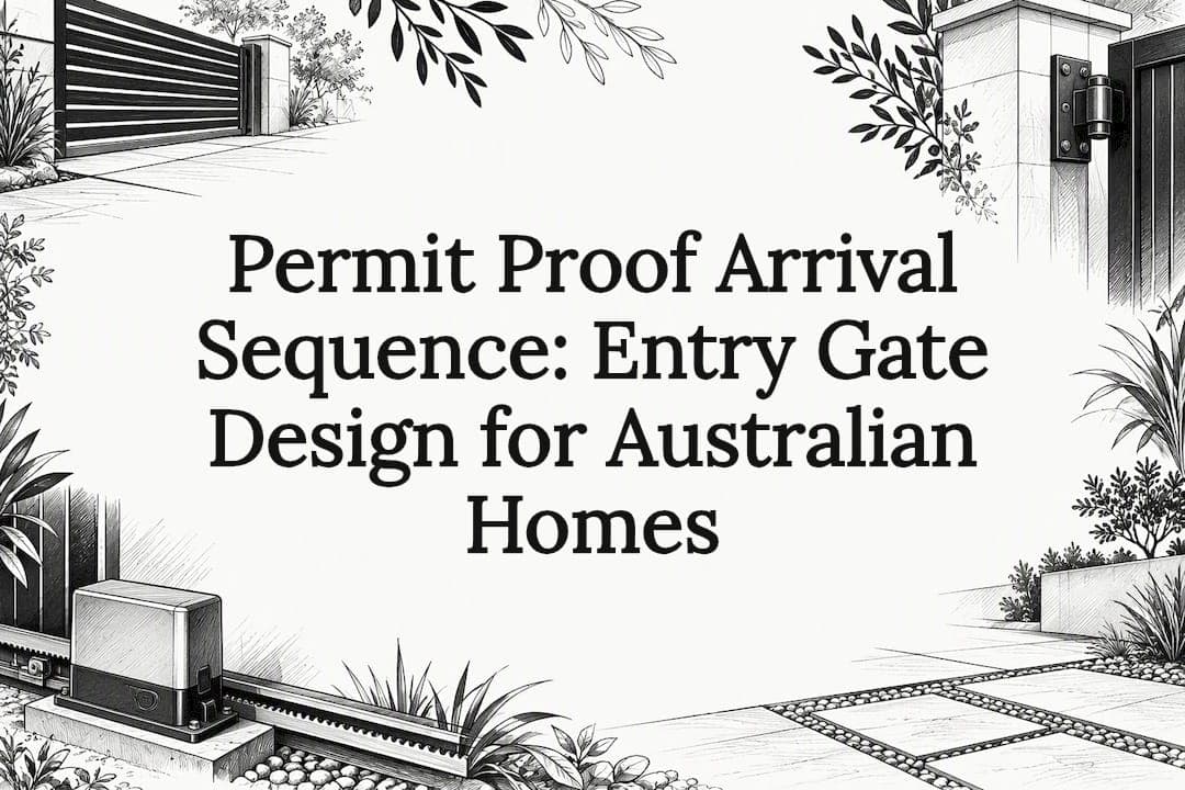 Permit Proof Arrival Sequence: Entry Gate Design for Australian Homes