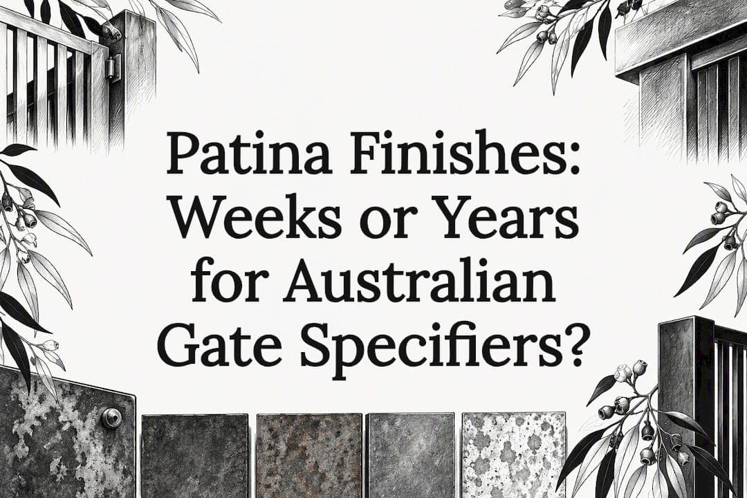 Patina Finishes: Weeks or Years for Australian Gate Specifiers?