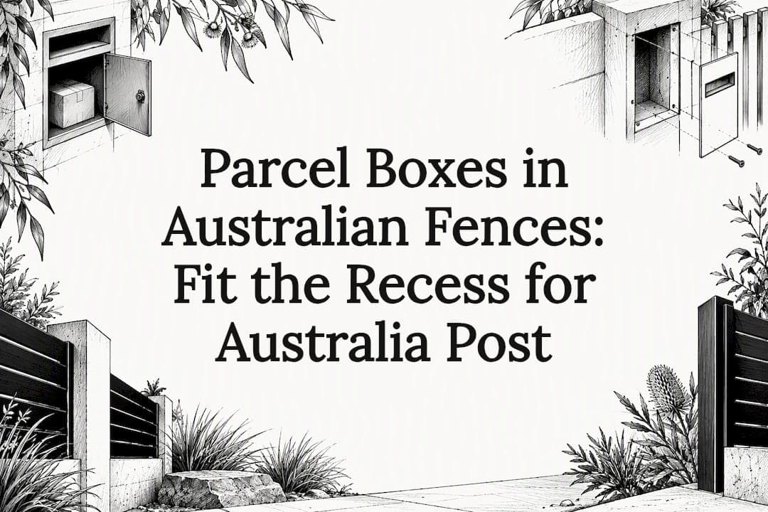 Parcel Boxes in Australian Fences: Fit the Recess for Australia Post