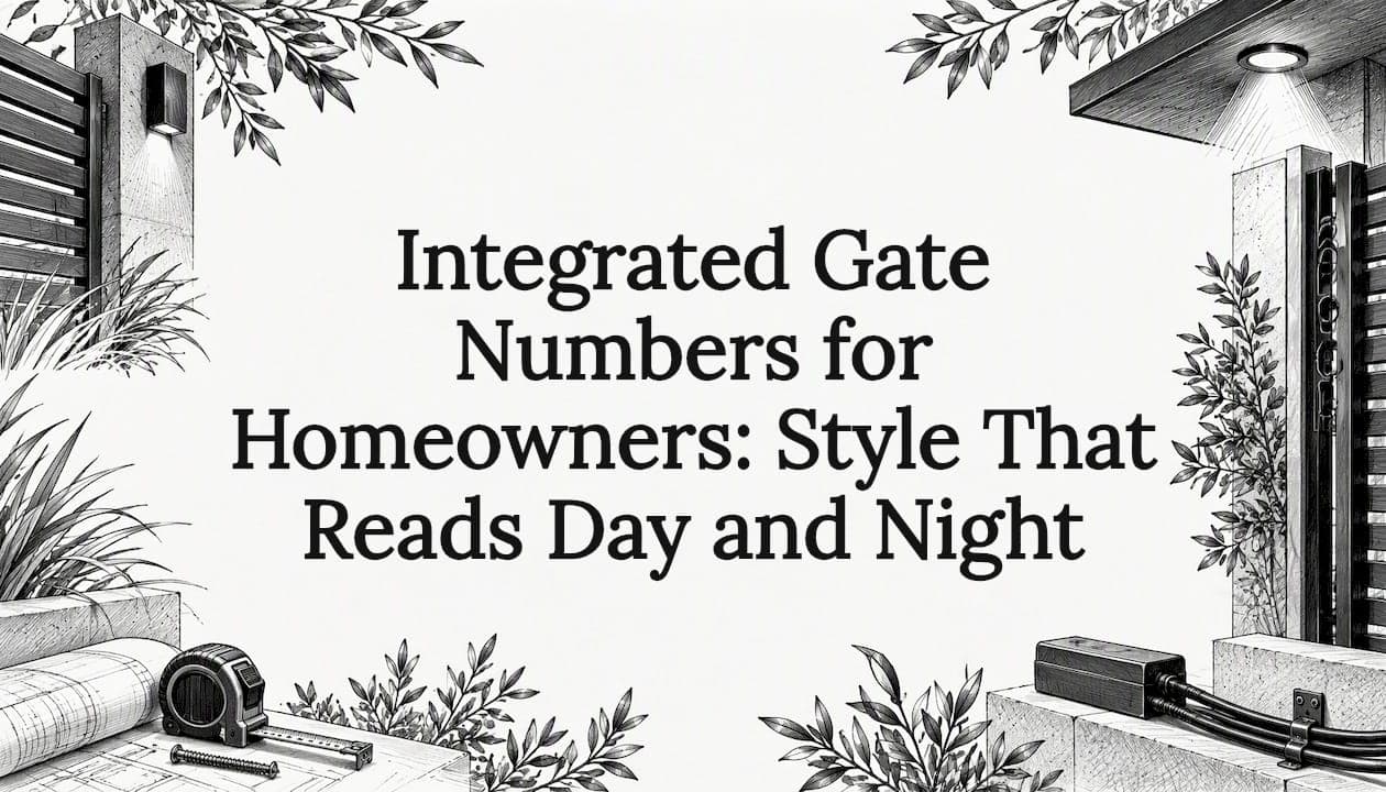 Integrated Gate Numbers for Homeowners: Style That Reads Day and Night