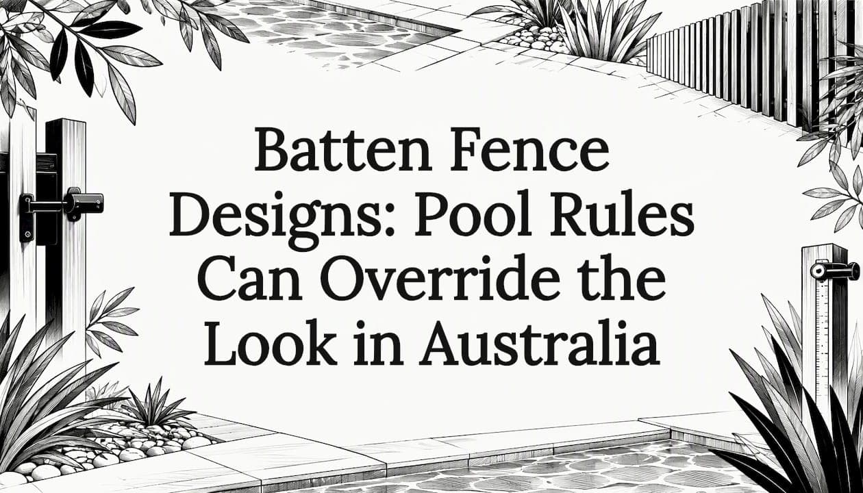 Batten Fence Designs: Pool Rules Can Override the Look in Australia