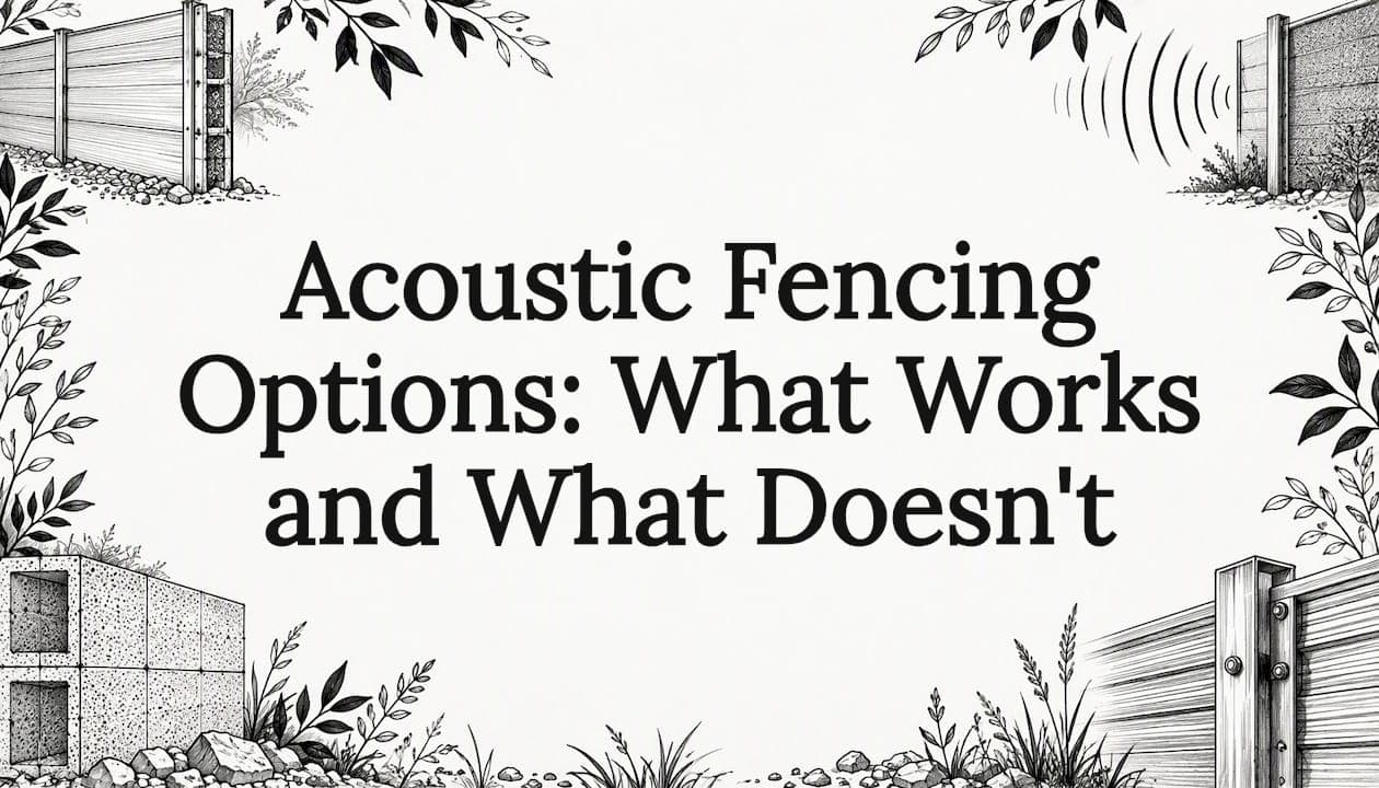 Acoustic Fencing Options: What Works and What Doesn't