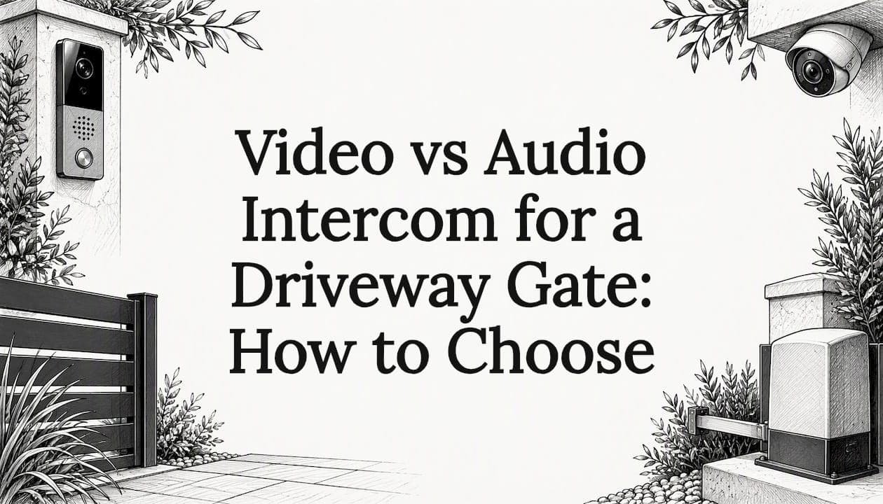 Video vs Audio Intercom for a Driveway Gate: How to Choose