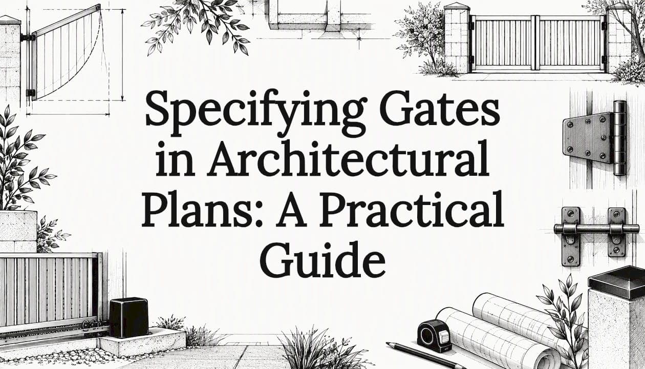 Specifying Gates in Architectural Plans: A Practical Guide