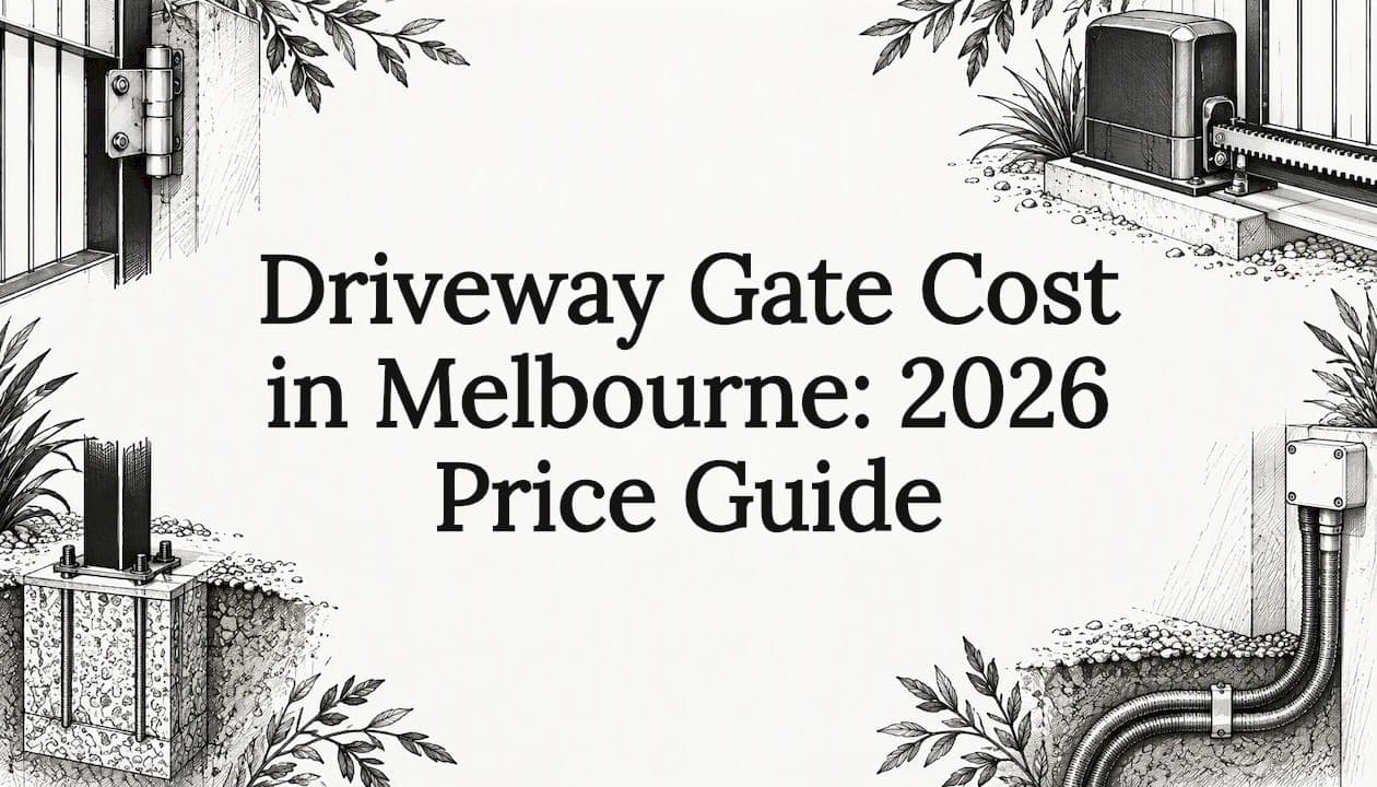 Driveway Gate Cost in Melbourne: 2026 Price Guide